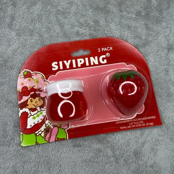 Strawberry Lip Balm 2 Pack - Red - Picture 4 of 4